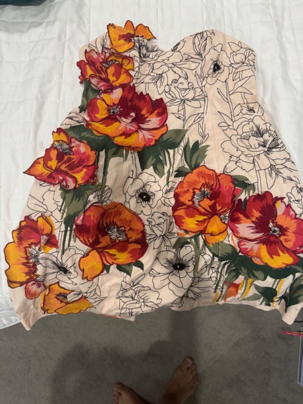 Sweetheart Embellished Strapless Anthropologie Dress size 4 NWT - Picture 3 of 6